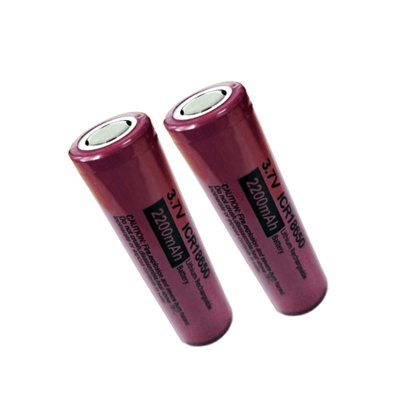 PKCELL marca li-ion 18650 batería 3,7 v 2200 mAh ICR18650 baterías recargables de litio para linterna 18650 batería paquete DIY
