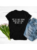 Women's Graphic Funny T Shirt Cute Tops Teen Girl Tee  Letter Print Casual Tee Short Sleeve Tops Tumblr Quotes Clothes