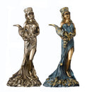 ERMAKOVA Large Size Resin Blinded Greek Wealth Goddess Fortuna Figurine Plouto Lucky Fortune Sculpture Office Gift Home Decor
