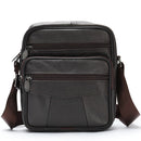 WESTAL Men's Shoulder Bag Casual Genuine Leather Messenger Bag Mini Men's Crossbody Bag Small Men's Sling Bag for Phone 7362