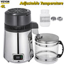VEVOR 4L Pure Water Distiller Dental Distilled Water Filter Electric Distillation Purifier Water Bottle for Offices Home Use
