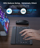 Teclado y ratón inalámbricos Mini teclado español español recargable con ratón teclado ruso para PC Tablet teléfono