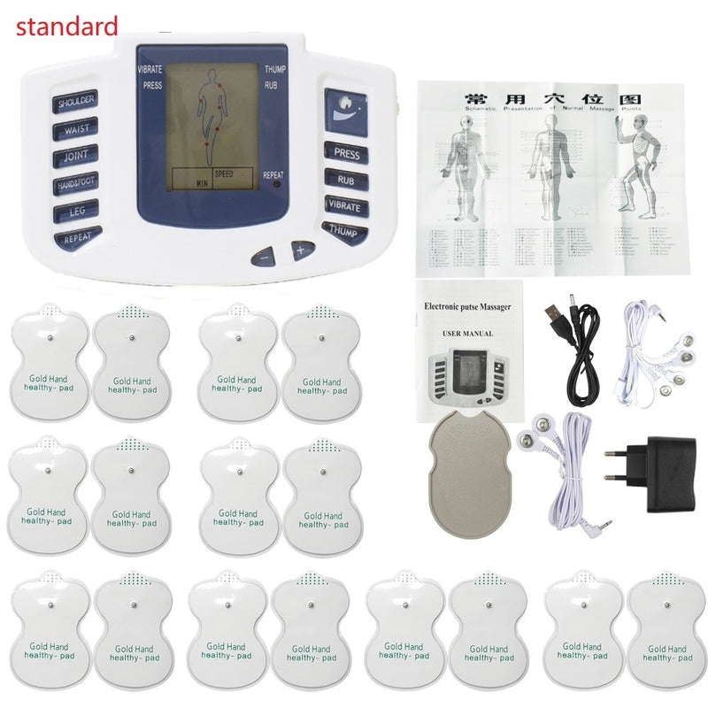 JR-309A Elektrischer Tens-Muskelstimulator Digitale Muskeltherapie Ganzkörpermassage Relax 16pads Puls Ems Akupunktur Gesundheitspflege