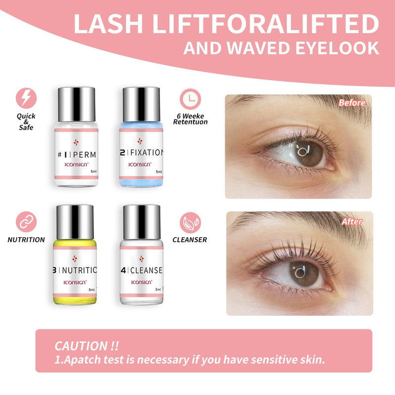 Lash Lift Kit and Eyelash Eyebrow Dye Tint Combination Use Lash Lift Eyebrow Dye Tint Make Eye Lash Brow Charming Eye Makeup Set