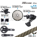 SHIMANO DEORE M5100 11Speed Groupset Shifter Rear Derailleur CRANKSET Bottom and Bracket Cassette 11-50T KMC X11 Chain Original