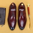 Desai 2022 New Men Dress Handmade Shoes Genuine Leather Male Oxford Italian Classic Vintage Lace-up Men&