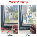 4M-40M Window Sealing Strip Acoustic Foam White for Sliding Door Windows Windproof Soundproof Cotton Seal Door Gap Sound Foam