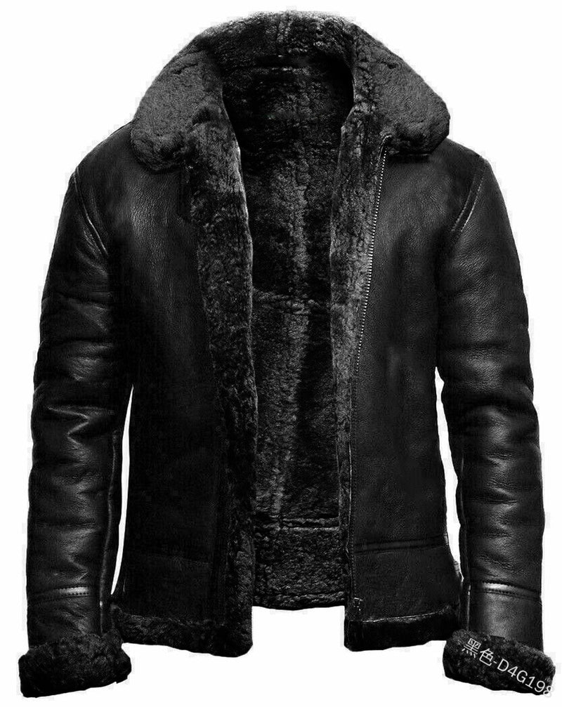 Pu Leather Jackets Men Winter Jacket Thick Warm Parkas Fur Fleece Inner Business Coats Casual Man Waterproof Down Biker Jackets