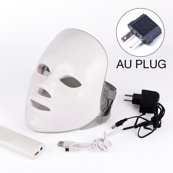 7 Farben LED-Maske Photon Elektrische LED-Gesichtsmaske LED-Hautverjüngung Anti-Falten-Akne-Photonentherapie Home Salon Beauty Tool