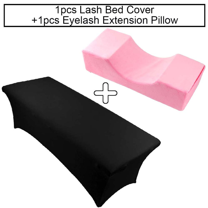 Neck Lash Pillow Memory Foam Lash Pillow 1pcs Eyelash Extension Bed Cover Elastic Sheet For Grafting Eyelashes Makeup Tool Salon