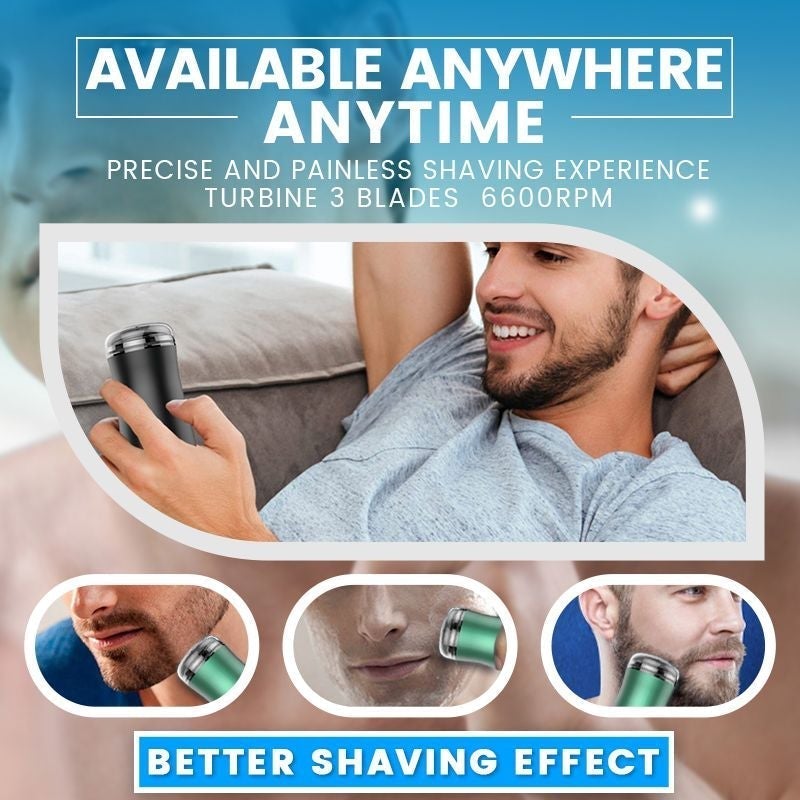 Pocket Size Washable Electric Razor Electric Shaver Rechargeable Shaving Machine for Men Wet-Dry Dual Use Mini Beard Razor