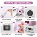 35000RPM Electric Nail Drill Machine Manicure Machine Milling Cutter Remove Nail Polish For Manicure Pedicure Nail Art Tools