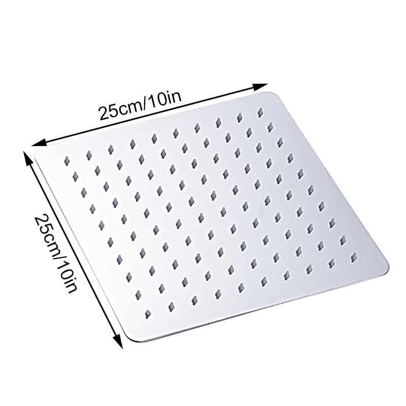 EVERSO 12/10/8 Zoll Regenduschkopf Edelstahl Ultradünne Duschköpfe Chrom-Finish Runde und quadratische Regendusche