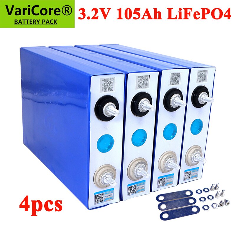 4 Uds VariCore 3,2 V 310Ah 280Ah 105Ah LiFePO4 batería 3C batería de fosfato de hierro y litio para 4S 12V 24V carrito de Golf yate solar RV