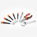 Herramientas DEKO DKMT208 edc. Herramientas manuales con caja de herramientas, juego de llaves dinamométricas, martillo, etc. Herramientas profesionales para trabajar la madera, bricolaje para el hogar