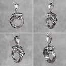 Ouroboros Snake Dragon Mens Long Necklaces Pendants Chain Hip Hop for Boy Male Stainless Steel Jewelry Creativity Gift Wholesale