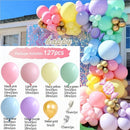 Hot Pink Balloon Garland Arch Kit Butterfly Stickers Chrome Rose Gold Latex Balloons for Birthday Wedding Baby Shower Decoration