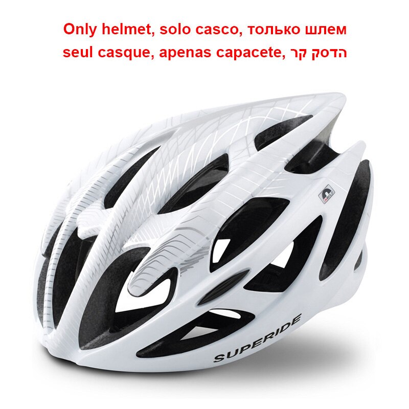 SUPERIDE al aire libre bicicleta de carretera bicicleta de montaña casco con luz trasera ultraligero DH MTB bicicleta casco deportes montar ciclismo casco