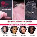 Queen Hair Real HD Invisible 4x4 5x5 6x6 7x7 13x4 13x6 Pre Plucked Lace Closure 100% Virgin Human Hair HD Lace Frontal Only