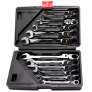 Combination Ratchet Wrench, with Flexible Head, Dual-purpose Ratchet Tool, Ratchet Combination Set. Car Hand Tools