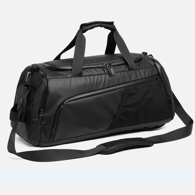 XC Men Gym Bag Large Travel Training Fitness Workout Sports Bag Backpack Waterproof Dry Wet Shoulder Laptop Bag 52x20x20cm T8839