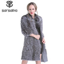 Fox Fur Coats Women Silver Fox Natural Fur Coats Female Autumn Knitted Long Genuine Fur Jackets Ladies Fashion Luxury 2020 New