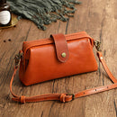 Lässige Umhängetaschen aus Leder Retro Handgemachte Arzttasche Kupplung Umhängetasche Damen Vintage-Stil Reisehandtaschen Messenger