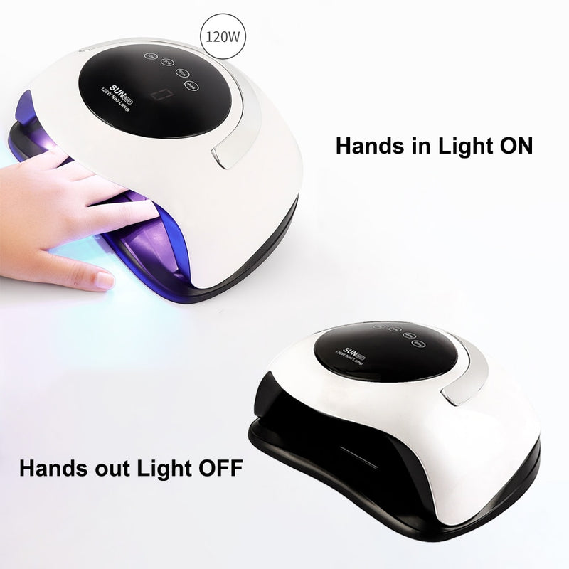 Smart Sensor UV Nail Lamp Nails Dryer LED UV Ice Lamp Manicure Pedicure Nail Gel Curing Varnish UV Light Fast Drying Nail Polish