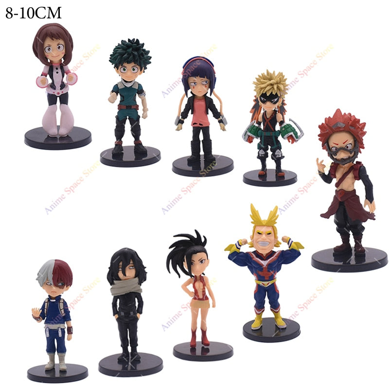 16-24cm Anime Cartoon Figure My Hero Academia Izuku Midoriya Shouto Todorok Bakugou Cross my body PVC Action Amazing Hero Toys