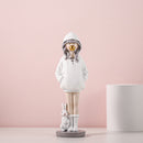Moderne Mode-Ballon-Mädchen-Figuren, süße rosa Mädchen für Raumdekoration, schickes unverwechselbares Geburtstagsgeschenk für Mädchen, Inneneinrichtung