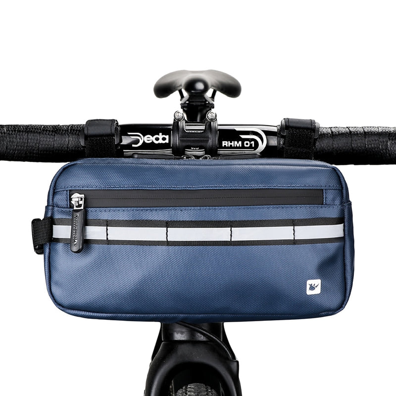 Bolsa de manillar Rhinowalk 2021, bolsa de bicicleta impermeable de gran capacidad, bolsa de ciclismo de tubo frontal de 2 piezas, marco de MTB, accesorios de bicicleta