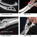 Kitchen Powerful Chicken Bone Scissors Chicken Duck Fish Cutter Shears Stainless Steel Scissors Scale Clean Cook Scissors Knife
