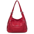 High Quality Leather Backpack Women Travel Bagpack Female Large Capacity School Backpack Shoulder Bags for Women 2022 Sac A Dos