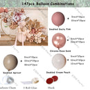 Doubled Dust Pink Boho Wedding Engagement Decoration Chrome Rose Gold Nude Balloons Garland Ballon Arch Global Birthday Decor