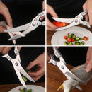 Kitchen Powerful Chicken Bone Scissors Chicken Duck Fish Cutter Shears Stainless Steel Scissors Scale Clean Cook Scissors Knife