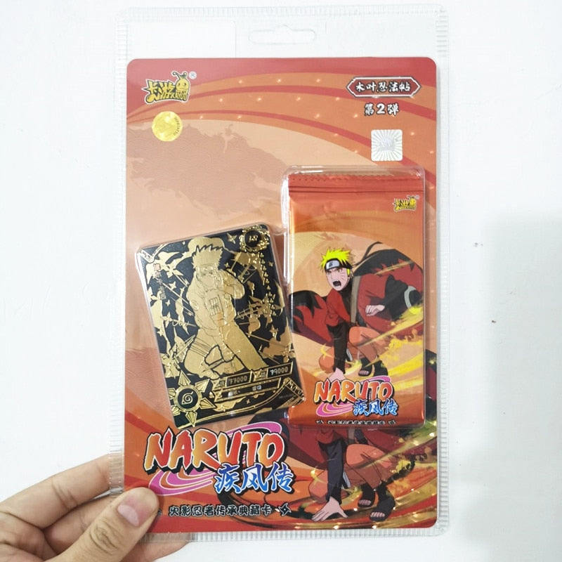 KAYOU Genuine Naruto Cards Box Anime Figure Card Booster Pack Sasuke Collection Flash Card Toy Birthday Christmas Gift for Kids