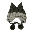 BomHCS Cute Fox Ears Beanie Winter Warm 100% Gorro de punto hecho a mano