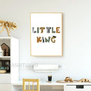 Póster de fotografía en blanco y negro con estampado de León para bebé, cita de niños, arte escandinavo, pintura en lienzo, decoración del hogar