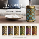 Metal Aromatherapy Machines 260ml Essential Oils Diffuser Air Humidifier 7 Colors Night Light Auto Shut Off Timer Office Bedroom