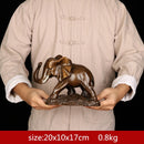Feng Shui Elegant Elephant Resin Statue Lucky Wealth Figurine Crafts Ornaments Gift for Home Office Desktop Decoration