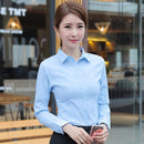 Korean Women Cotton Shirts White Shirt Women Long Sleeve Shirts Tops Office Lady Basic Shirt Blouses Plus Size Woman Blouse 5XL