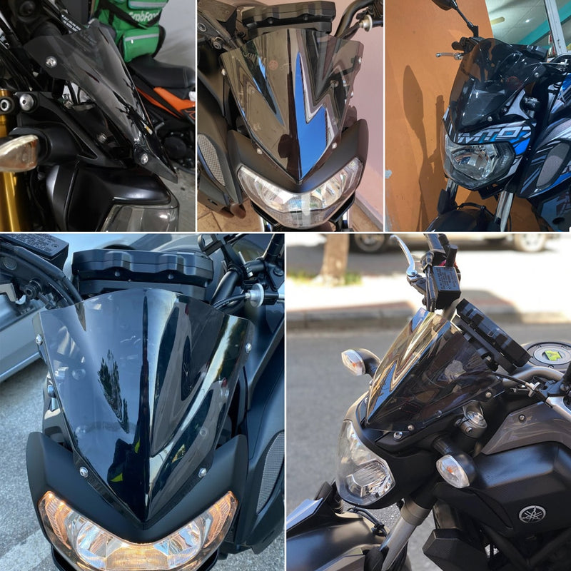Parabrisas para YAMAHA MT-07 FZ-07 2014-2018 2019 2020, accesorios para motocicleta, deflectores de viento MT07 FZ07 FZ MT 07 09