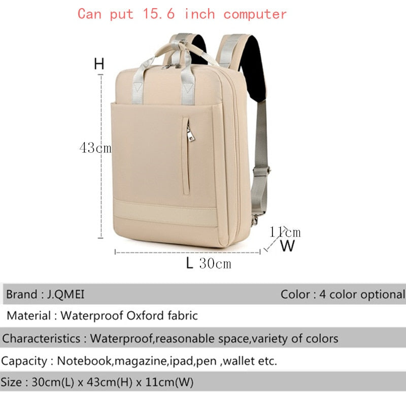 Mochila impermeable de nailon de gran capacidad para hombre y mujer, mochila para ordenador portátil de 15,6 pulgadas con puerto de carga, mochilas escolares para adolescentes y niños 2022