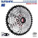 SUNSHINE Fahrradkassette 8/9/10/11/12Speed ​​Freilauf 32/36T/40T/42T/46T/50T/52T Ritzel HG Struktur Schwungrad Für SHIMANO/SRAM