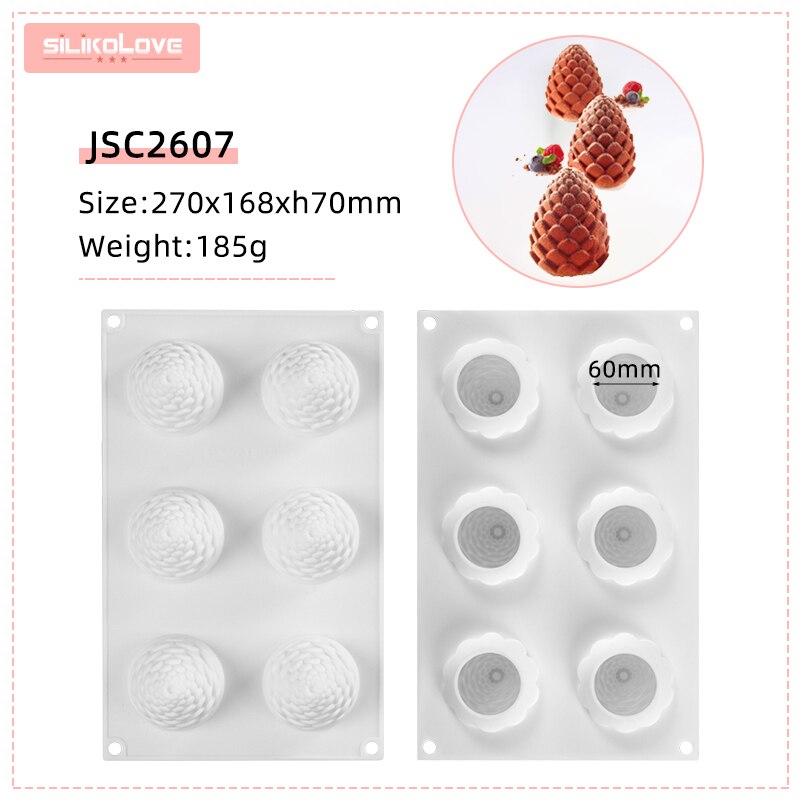 SILIKOLOVE 8 Cavity Cherry Silicone Cake Mold for Baking Pastry Form Cake Decoration Tools