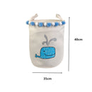 Baby Laundry Basket Cute Dinosaur  Foldable Toy Storage Bucket Picnic Dirty Clothes Basket Box Canvas Organizer Cartoon Animal