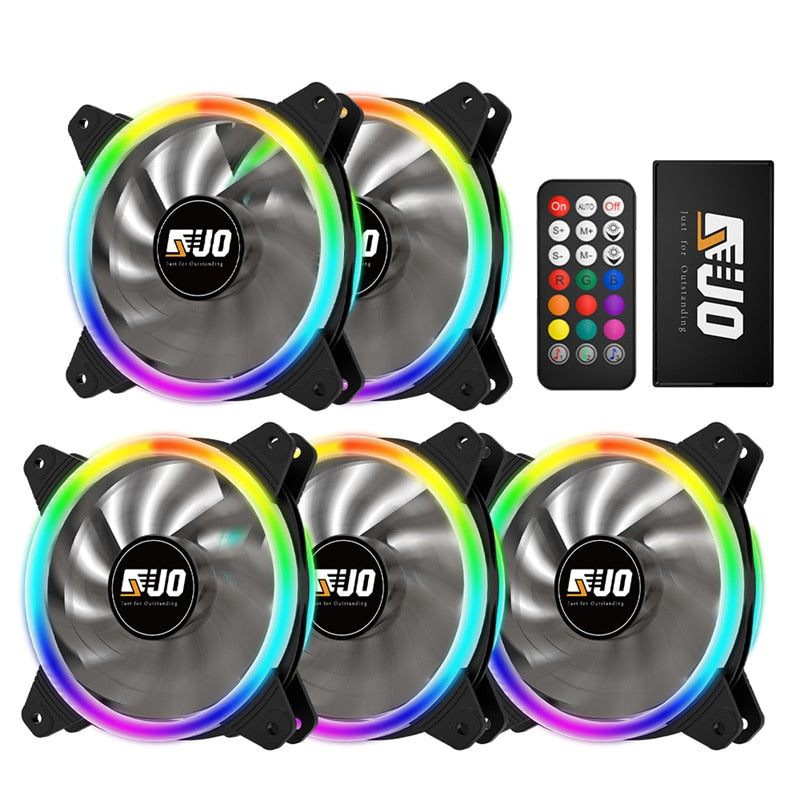 PC-Gehäuselüfter RGB 120 mm AURA SYNC 5 V/3-polig Leiser CPU-Kühler-Sets Lüfter 6-poliger CPU-Kühler Passen Sie Lüfterfarbe und -geschwindigkeit an