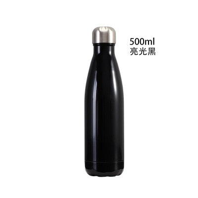 FSILE 500/1000ml Double-Wall Insulated Vacuum Flask Stainless Steel Water Bottle Cola Water Beer Thermos for Sport Bottle