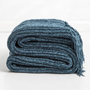 REGINA Brand Chunky Knit Chenille Blankets Cute Pompoms Home Decorative Warm Weighted Cozy Sofa Bed TV Knitted Throw Blanket