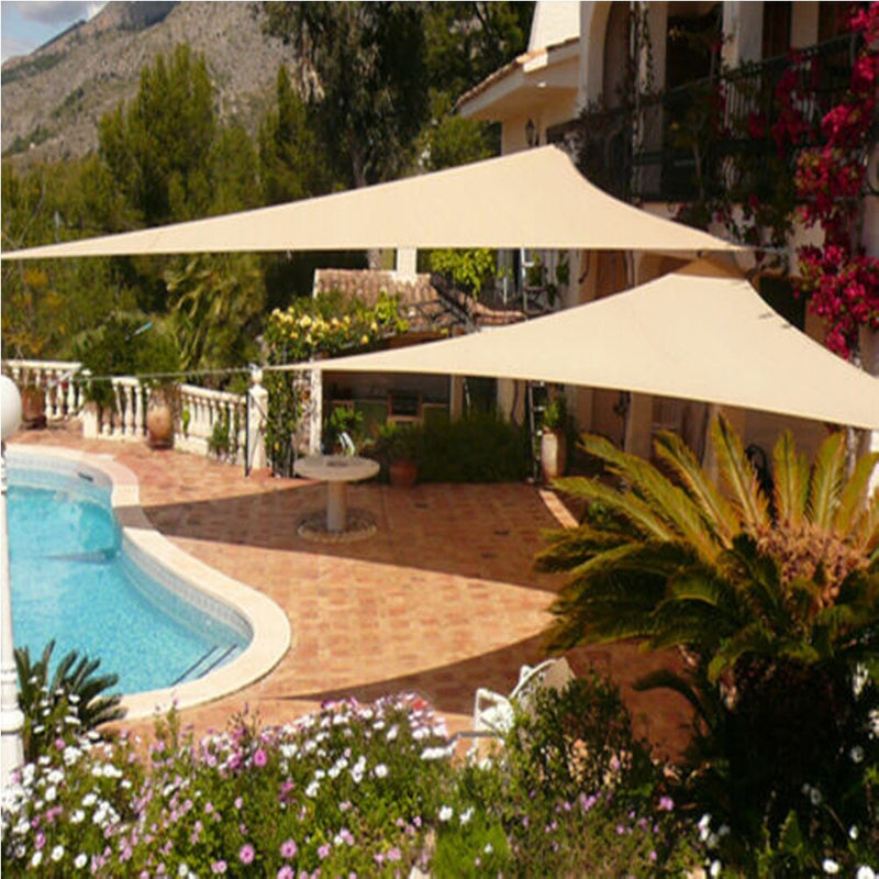 Waterproof Sun Shelter Triangle Sunshade Protection Outdoor  Cover Garden Patio Pool Shade Sail Awning Camping Sun Shade 420D